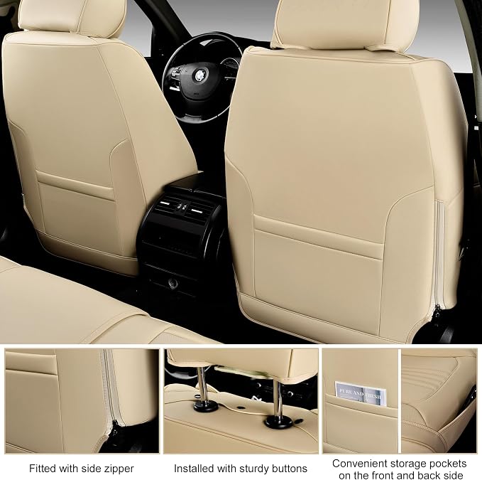 Car Seat Covers Full Set, Front and Rear Seat Covers - Image 5