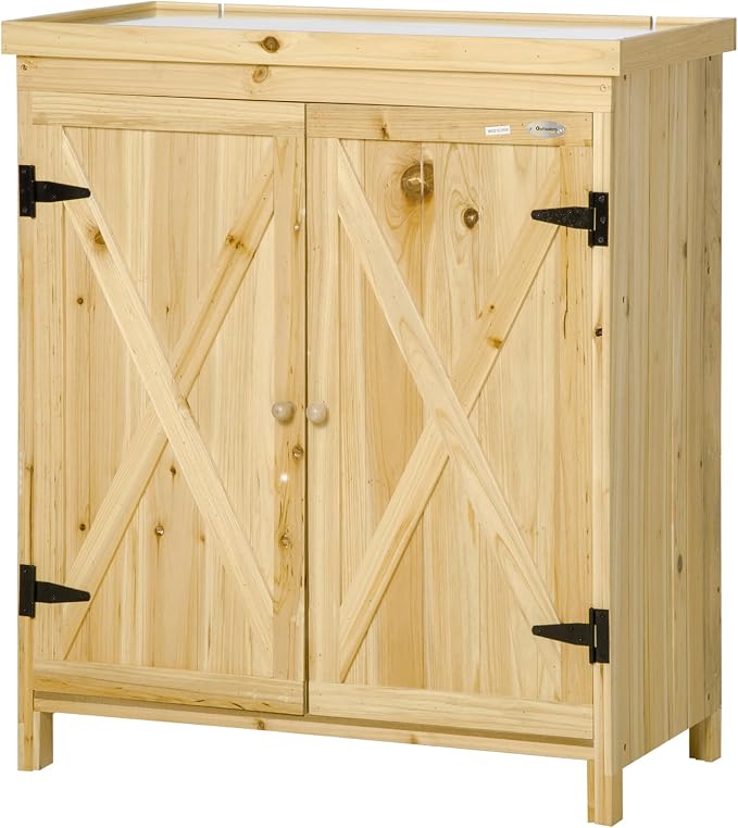 Garden Storage Cabinet, Outdoor Tool Shed - Image 9