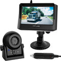Magnetic Wireless Trailer Backup Camera System, 4.3inch TFT LCD Monitor & IP68 by MHCABSR