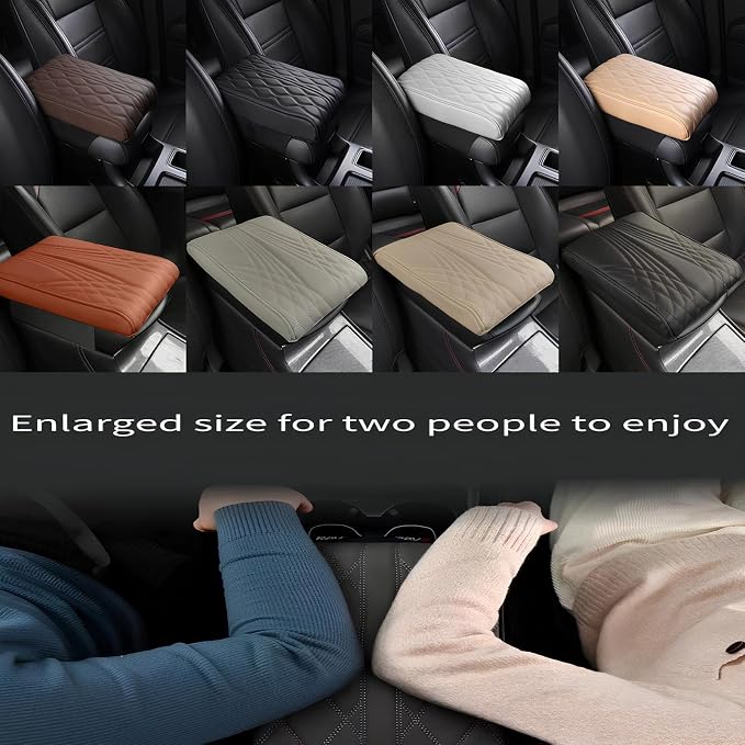 Leather Car Armrest Box Mat - Image 7