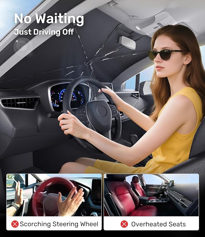 Zanch 2025 Upgraded Car Windshield Sun Shade - Image 8
