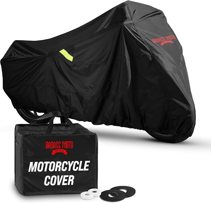 Badass Moto Ultimate Motorcycle Cover Waterproof Outdoor Heavy Duty Durable All by BadassMoto-PowersportsGear