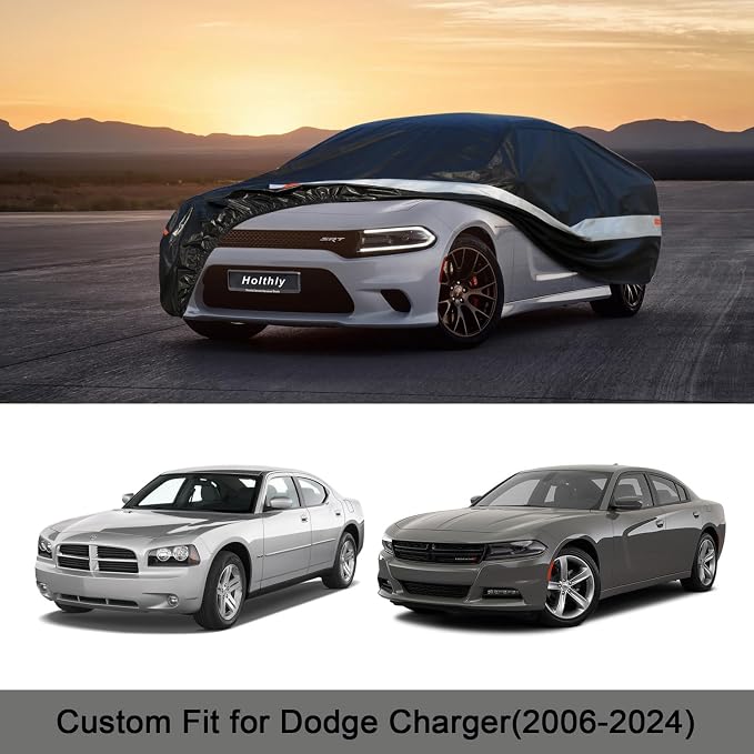 Holhtly Car Cover Custom Fit for Dodge Charger， Car Covers for Automobiles All - Image 7