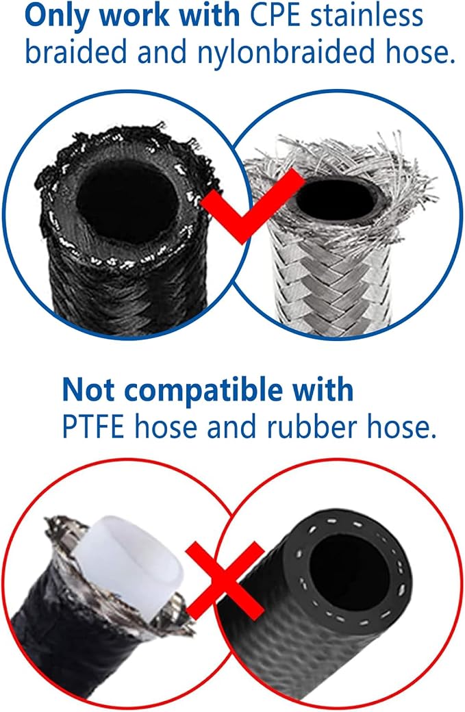 LokoCar 6AN Hose End Fitting 180 Degree Swivel - Image 4