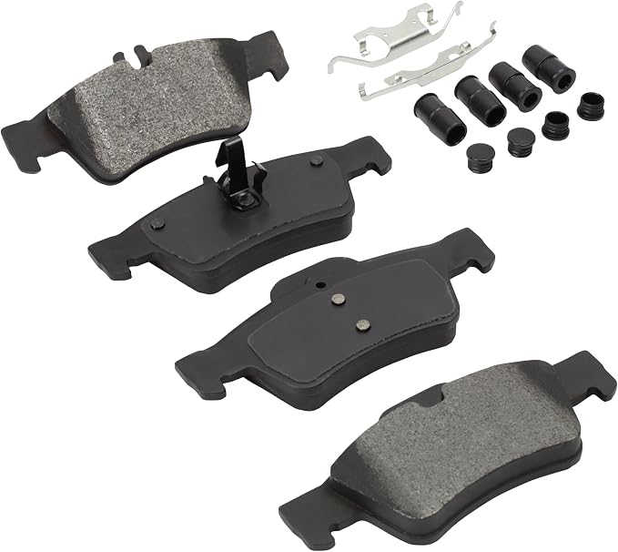 Premium Semi-Metallic Rear Brake Pads Compatible - Image 2