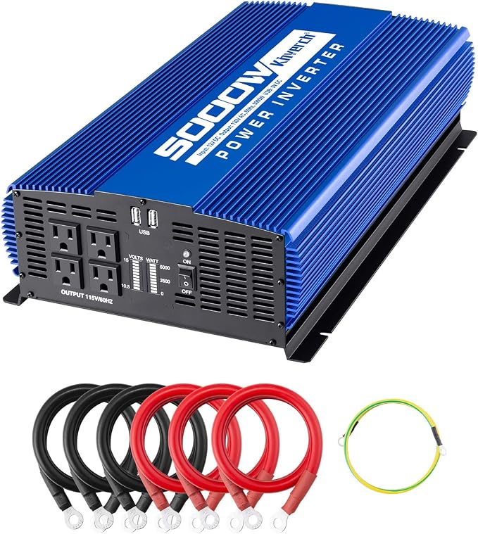 5000W Power Inverter 12V to 110V Car Inverter by kinverch