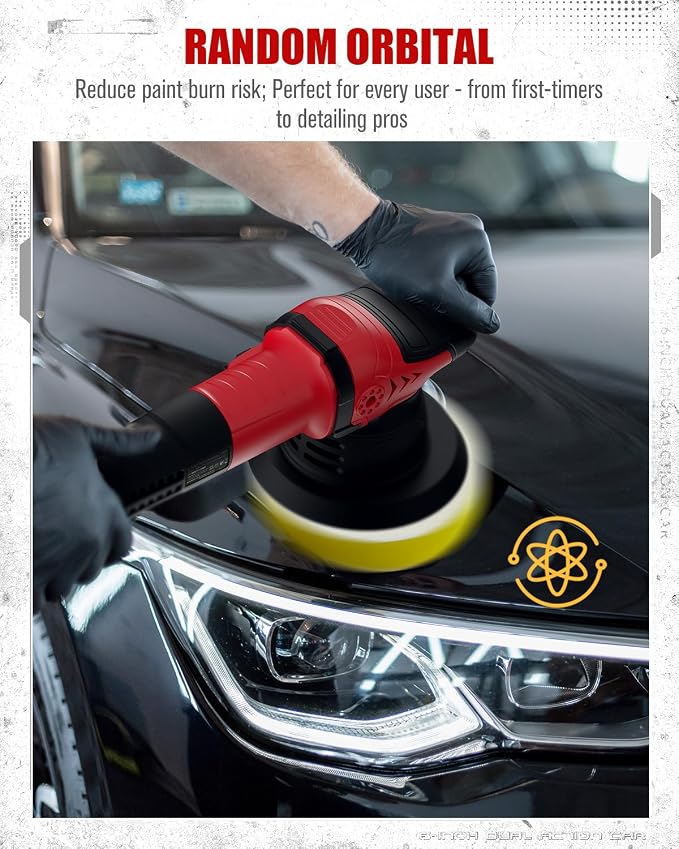 AVID POWER Dual Action Car Buffer Polisher, 6 Inch Orbital Polisher - Image 2