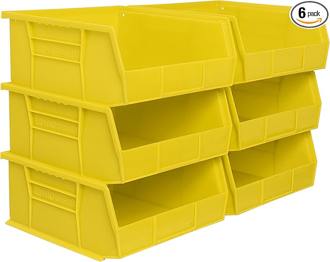Akro-Mils 30235 AkroBins Plastic Storage Bins, Space-Saving Stackable Bins by Akro-Mils