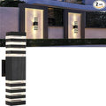 18inch LED Square Up & Down Wall Lights, 24W Outdoor Wall Light 4000K Day White by Yongjishun