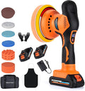 Cordless Car Buffer Polisher w/ 2x2000mAh 21V Batteries, 6 Inch Car buffer by Protmex