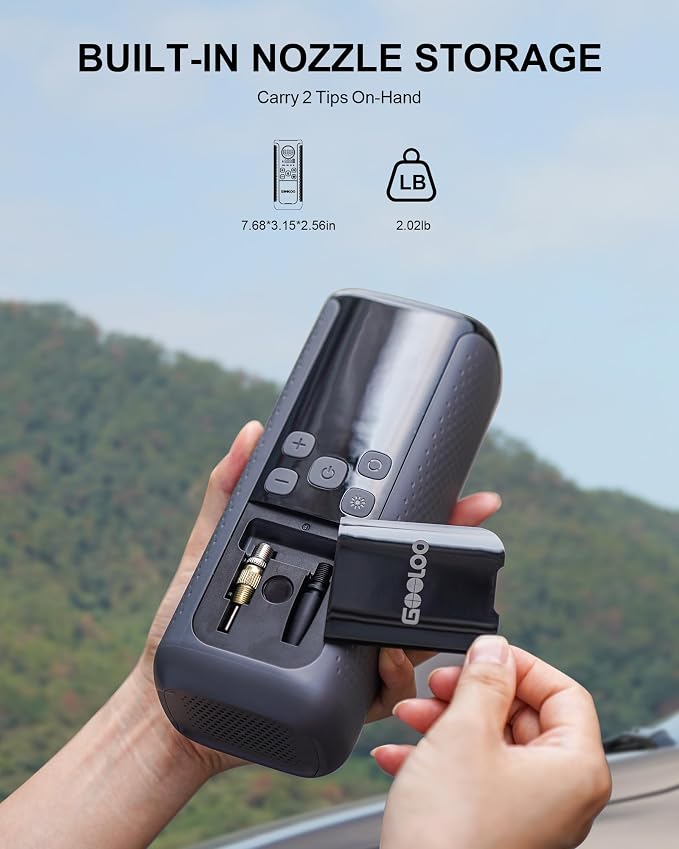 GOOLOO GT160 DUAL Tire Inflator Portable Air Compressor, 4X Faster Dual - Image 6
