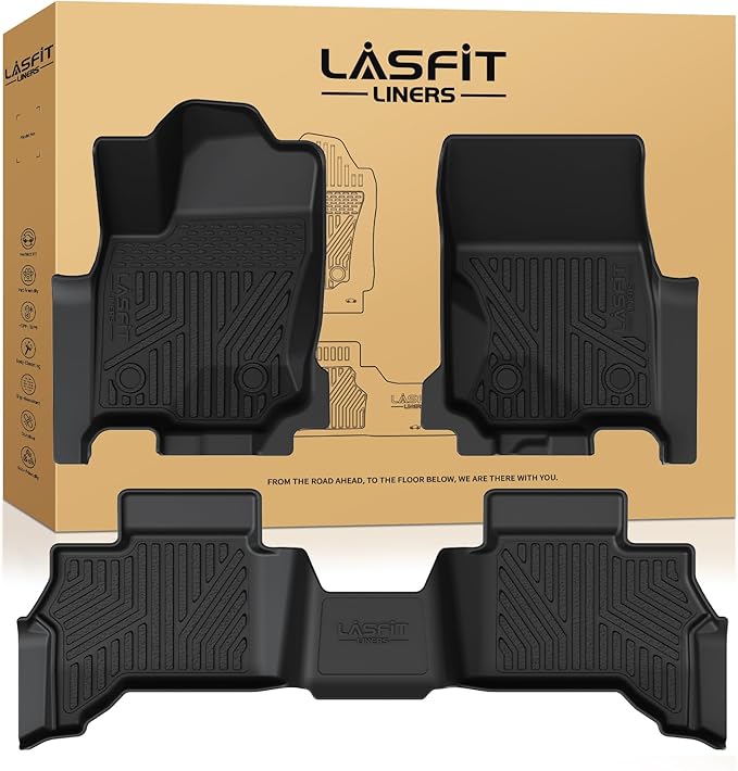 LASFIT Floor Mats for Toyota 4Runner 2025 5 Seats, All Weather TPE Custom Fit by LASFIT