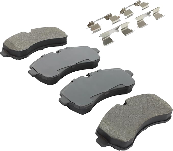 Premium Semi-Metallic Front Brake Pads Compatible - Image 2