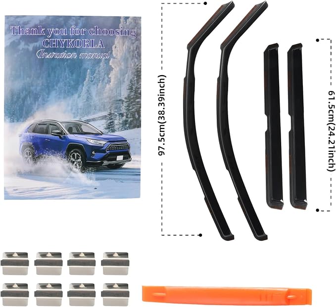 in Channel Rain Guards Fit for 2015-2020 Chevy Tahoe/GMC Yukon/Cadillac Escalade - Image 6