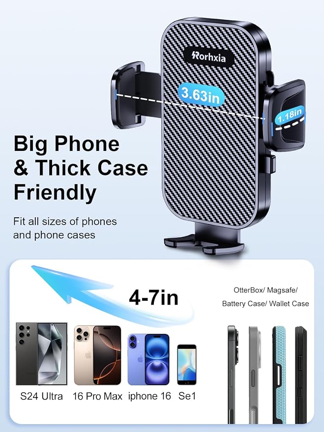 Vent Dashboard Windshield Cell Phone Mount Car Fit - Image 7