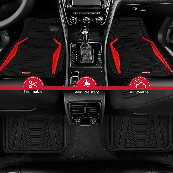 Rubbermaid Car Mat Full Set All-Weather Heavy-Duty 4 Pieces– Trim-to-Fit - Image 2