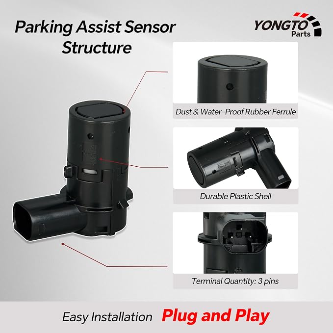 3F2Z15K859BA 4Pcs Reverse Backup Parking Assist Sensor Compatible - Image 4