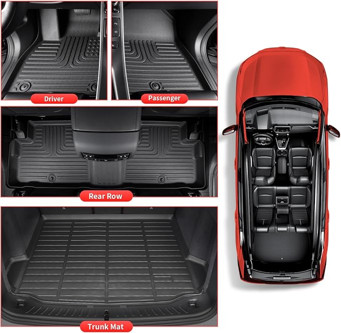 Wayhigh-All Weather Floor Mats & Cargo Liner Set - Image 2