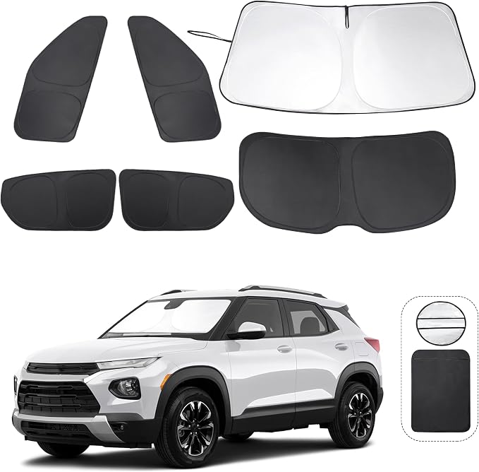 TINGLU Window Shades for Chevrolet Trailblazer 2021-2024 2025 Accessories Car by TINGLU