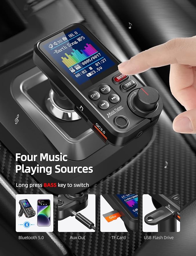 Nulaxy Bluetooth FM Transmitter - Image 5