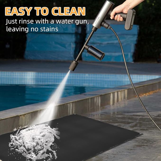 Under Grill Mat for Outdoor Grilling, 70 x 48 inches Double-Sided Fireproof - Image 6
