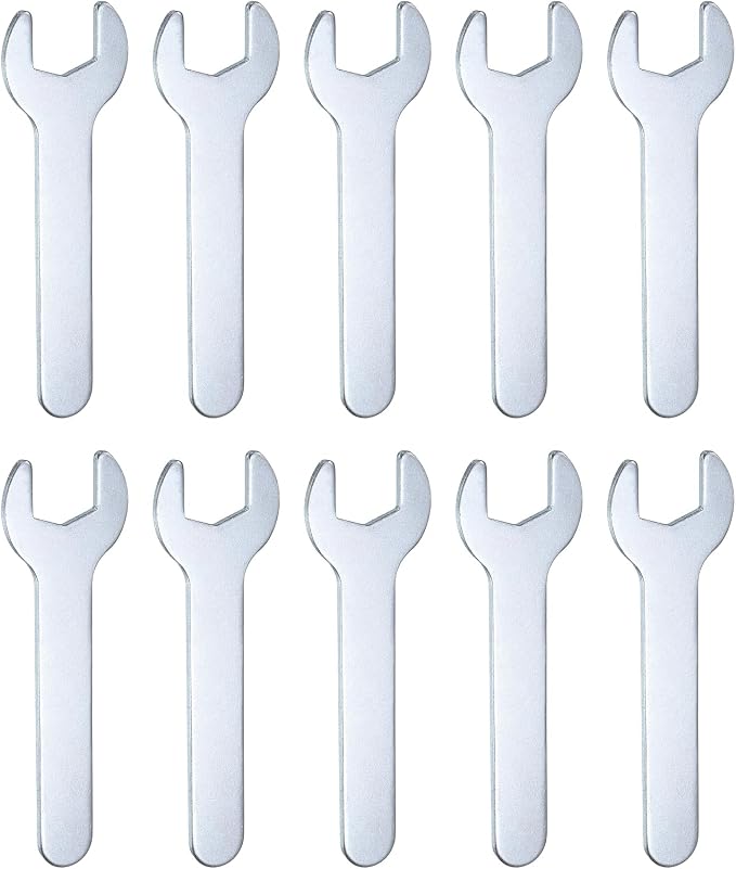 HARFINGTON 10pcs Small Wrench Open End Wrench 14x87x2mm Metric U-Shaped Single by HARFINGTON