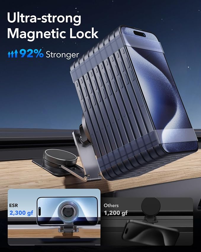 ESR for MagSafe Car Mount, Car Phone Holder, Dashboard/Tesla Touchscreen Car - Image 4