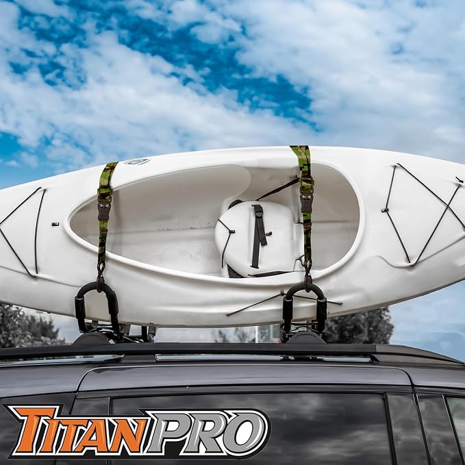 TitanPro Heavy Duty Ratchet Straps 4-Pack - Image 5