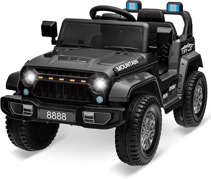 12V Kids Ride on Truck Car, w/Parent Remote Control, Twin 35w Motors, 3 Speeds by Patikuin