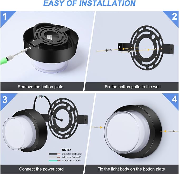 Outdoor LED Flood Lights, Waterproof Modern Exterior Wall Light, 12W Anti Rust - Image 7