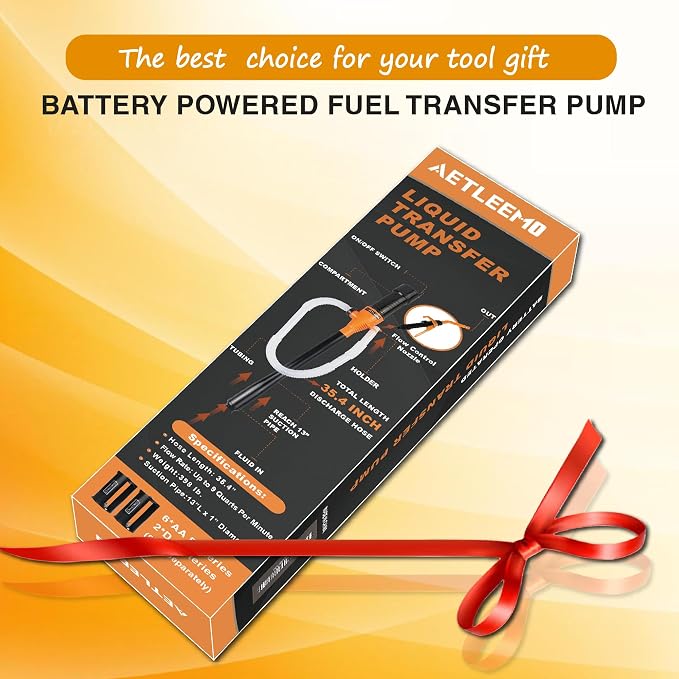 Portable Power Battery Pump, Battery Powered Electric Siphon Pump - Image 6