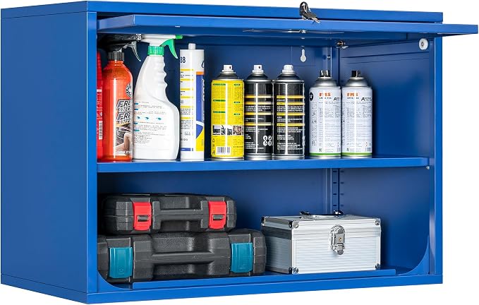 Metal Storage Cabinet Blue Wall Cabinets by Fesbos
