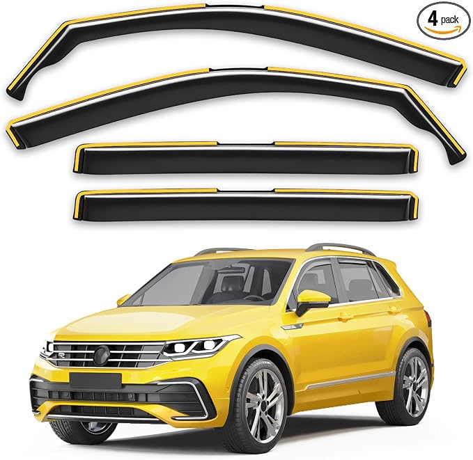 in-Channel Window Rain Guards Fit by Unknown