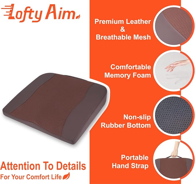 Car Seat Cushion, Comfort Memory Foam Car Cushions - Image 5