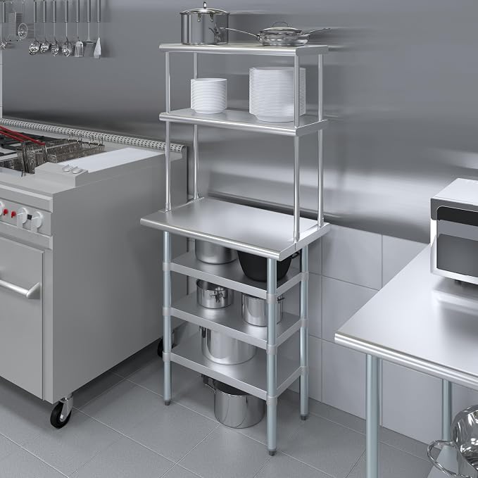 Amgood 18" x 30" Stainless Steel Work Table - Image 4