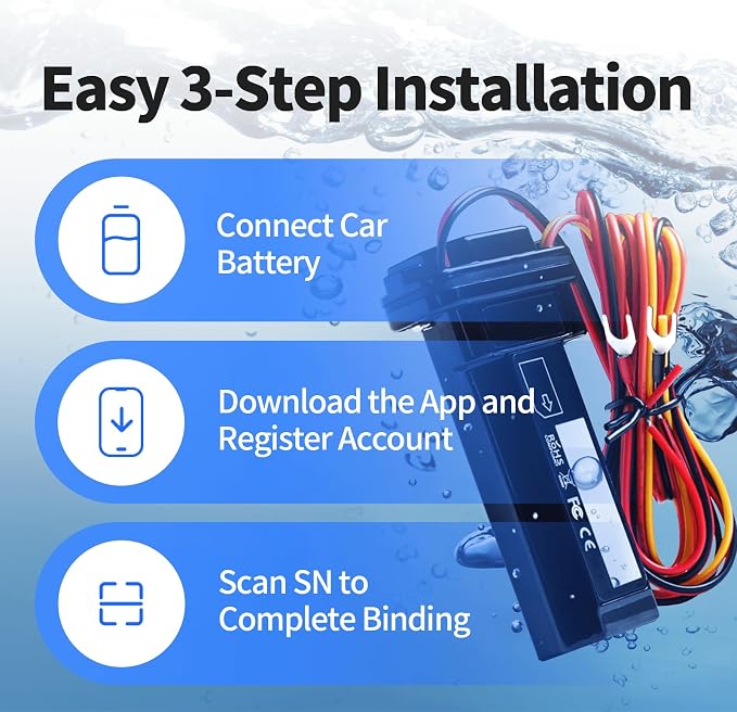Wired GPS Tracker for Vehicles No Monthly Fee, No Subscription, Real-Time - Image 5