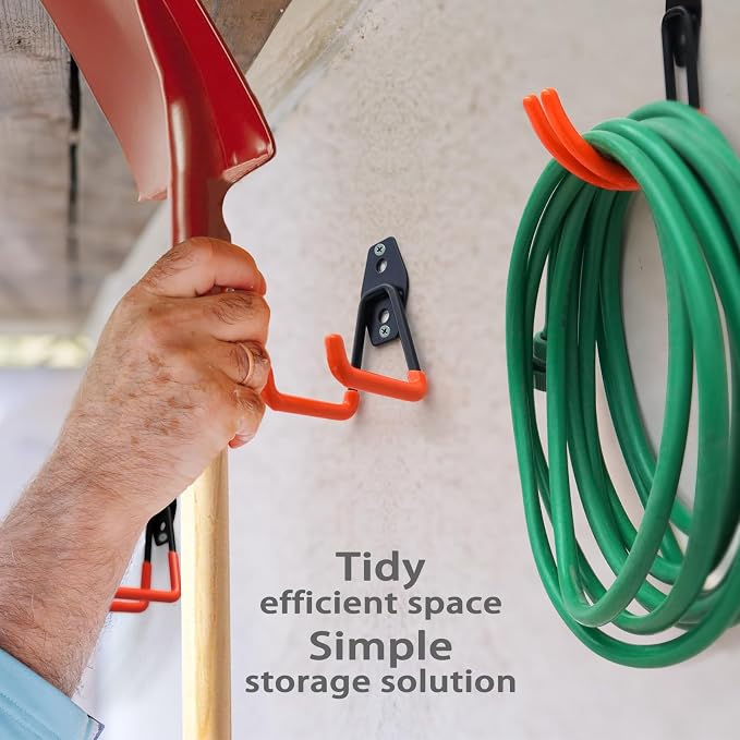 16 Pack Garage Hooks with Anti-Slip Coating Heavy Duty Wall Mount Hooks - Image 4