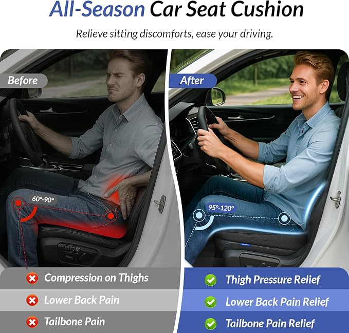 ZIKEE All-Season Car Seat Cushion - Image 2