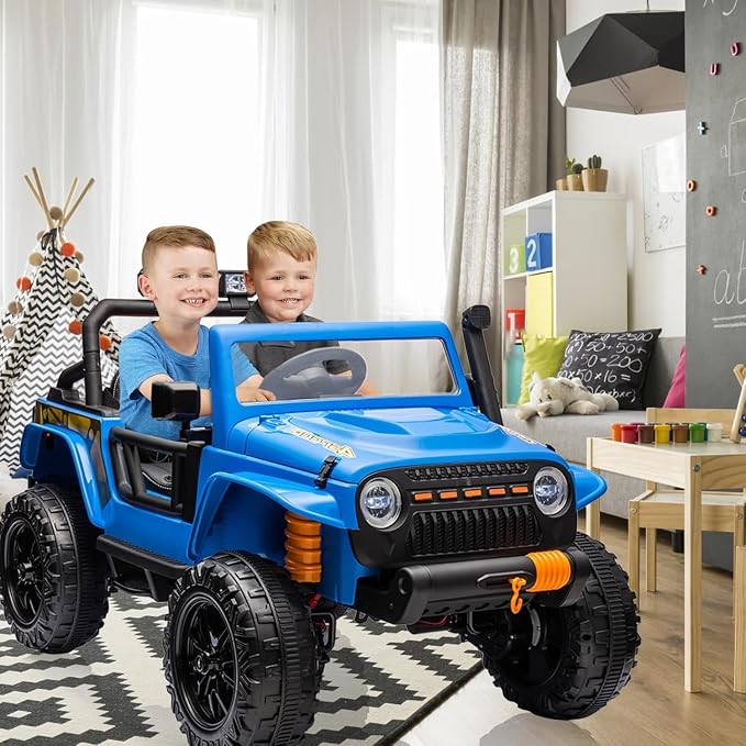 Hetoy 24V 2 Seater Ride On Car for Kids, Electric Truck - Image 6