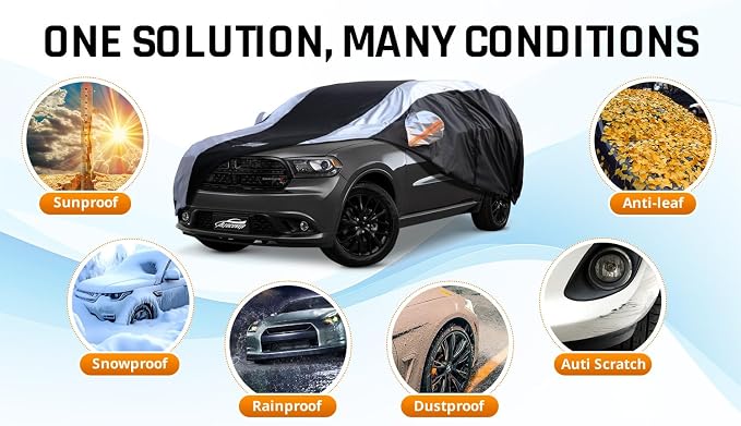 Dodge Durango Car Cover Waterproof All Weather - Image 6