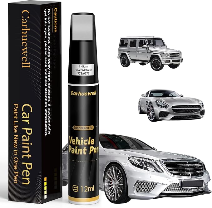Iridium Silver Metallic Touch Up Paint Compatible by Carhuewell