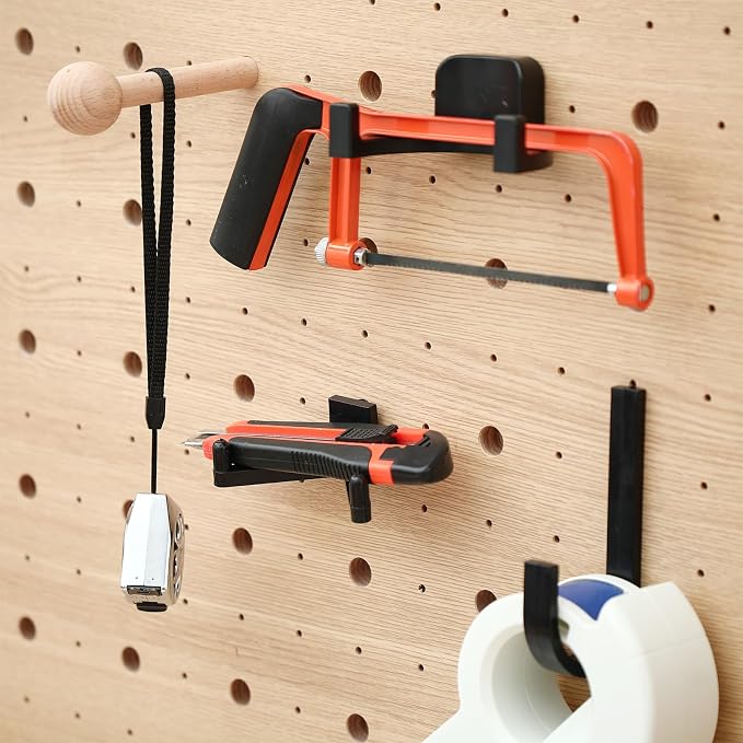 9 Pcs Storage Shed Tool Hooks Heavy Duty ABS Wall Mount Garage Hooks Set - Image 3