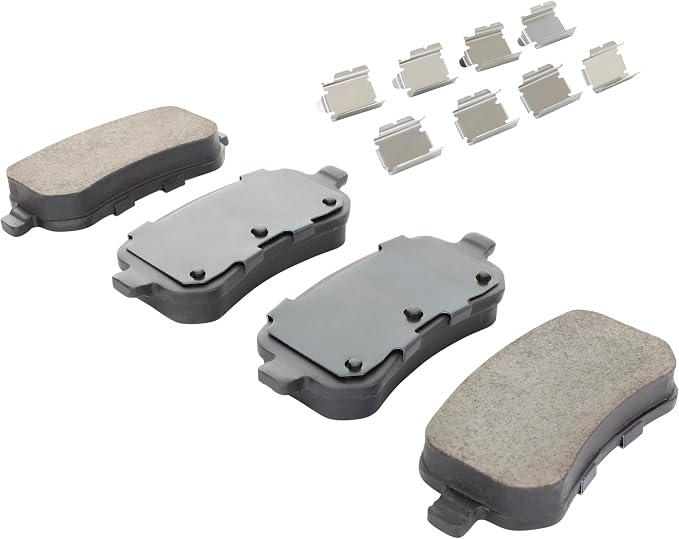 Premium Semi-Metallic Rear Brake Pads Compatible - Image 2