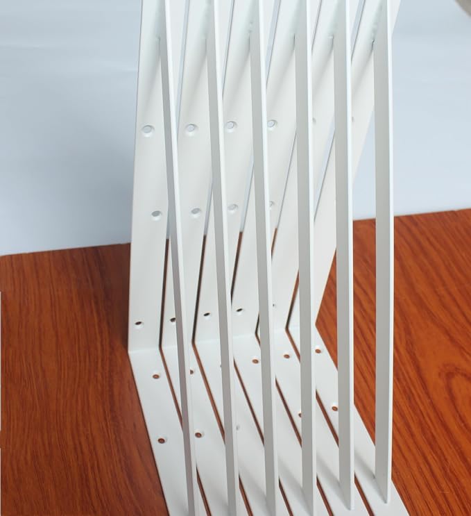 8 Pack L16 x H 10" White Heavy Duty Shelf Brackets - Image 4