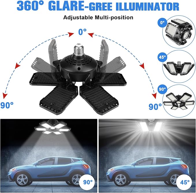 LED Garage Lights 1 Pack -180W, 18000LM 6500K Led Shop Light - Image 2