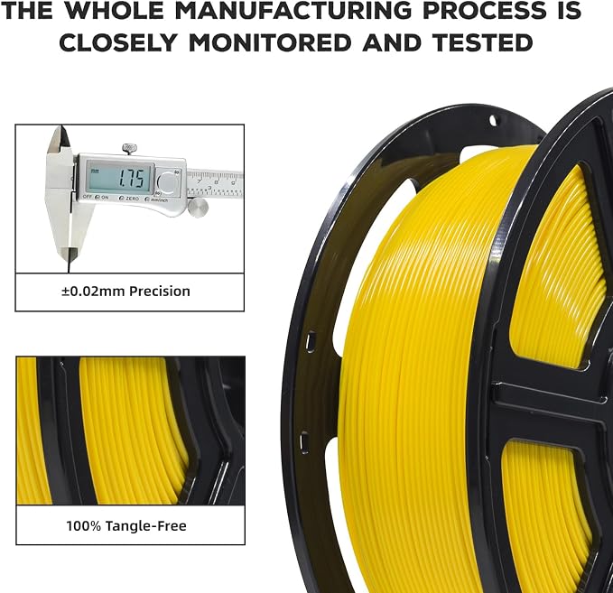 FLASHFORGE PLA Filament 1.75mm, 3D Printer Filament 1kg Spool, Dimensional - Image 3