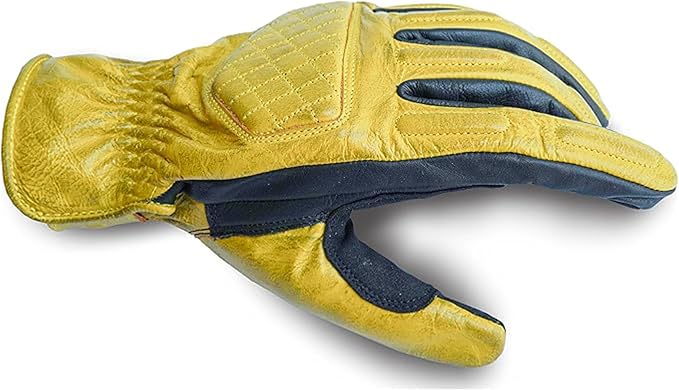 Leather Motorcycle Gloves with Adjustable Fitting Bike Riding Gloves - Image 4