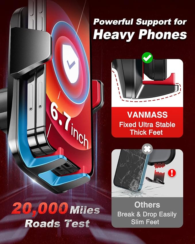 VANMASS 【2025 Strongest & Military-Grade Car Phone Mount 【Patent & Safety】 - Image 4