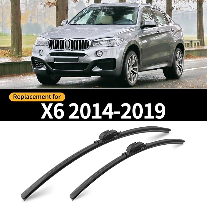 Replacement for BMW X6 2014-2019 Windshield Wiper Blades, 3 Pieces of Car Front - Image 2