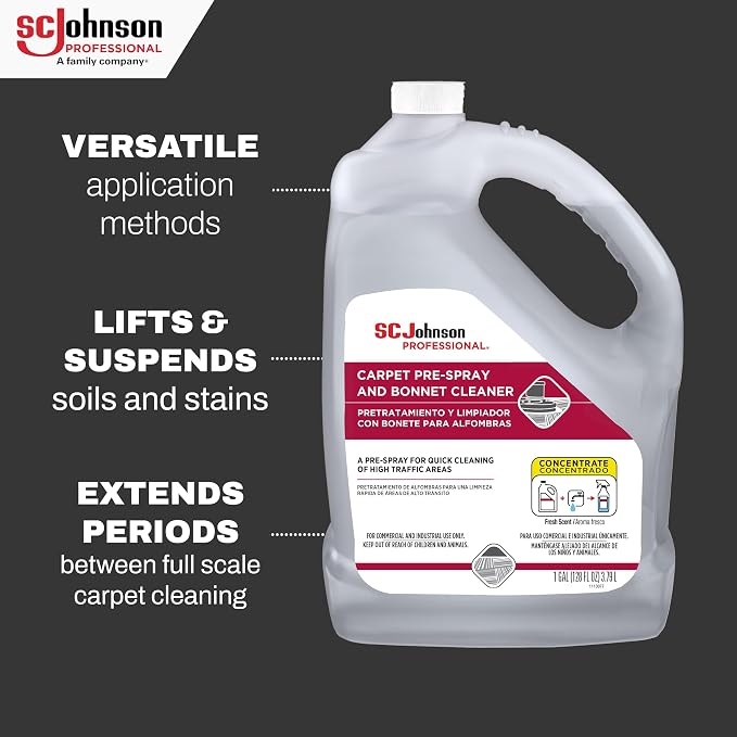 SC Johnson Professional Carpet Pre-Spray and Bonnet Cleaner, Carpet Cleaner - Image 3